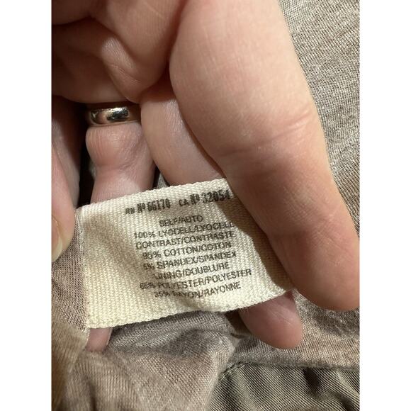 Anthropologie Daughters of the Liberation Bomber Jacket Size Xsmall Beige Army - Picture 12 of 12